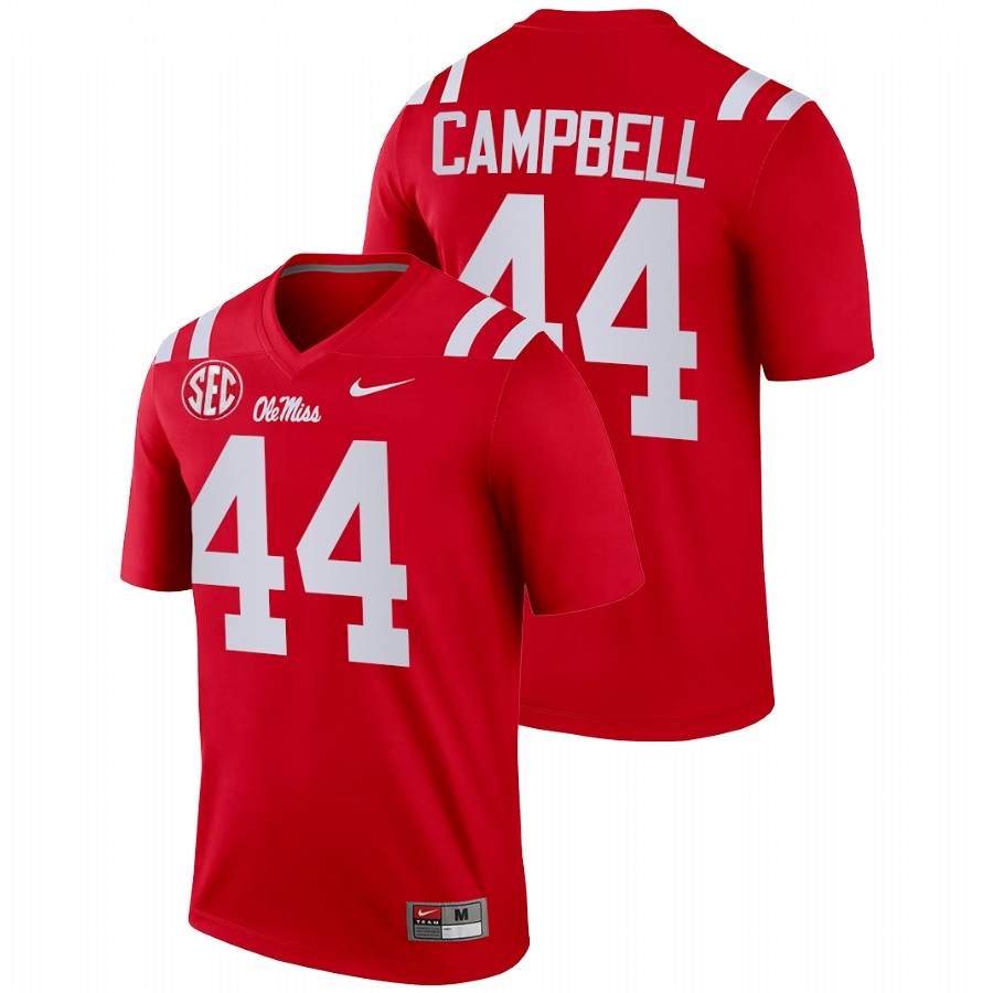 Ole Miss Rebels Men's NCAA Chance Campbell #44 Red 2021-22 Legend College Football Jersey XNQ3149EV